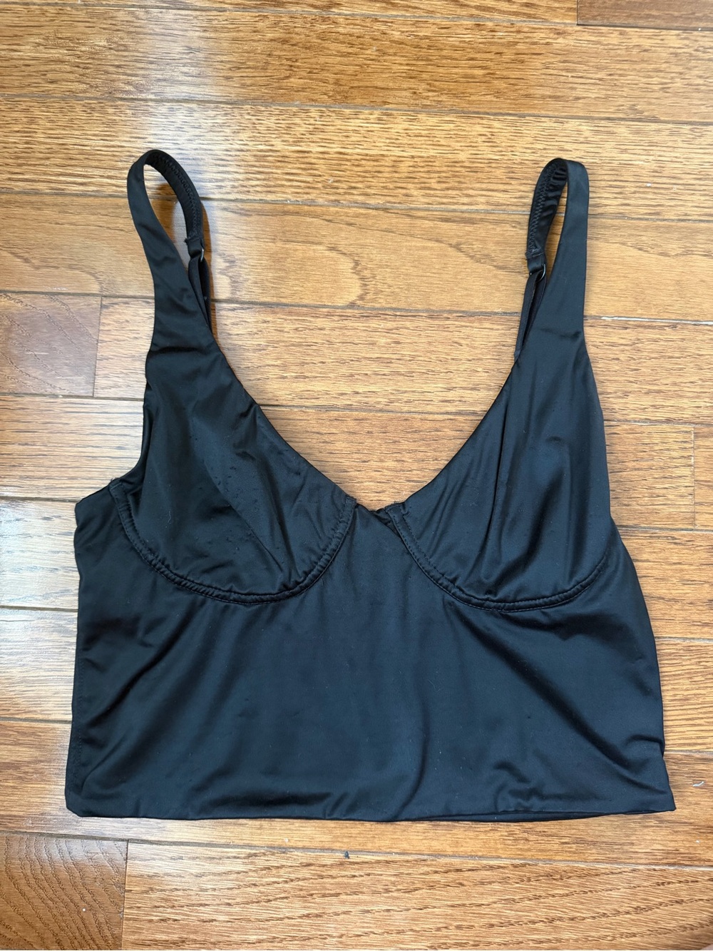 aerie Black Longline Wireless Bralette
